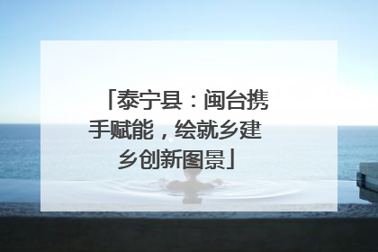 泰宁县：闽台携手赋能，绘就乡建乡创新图景