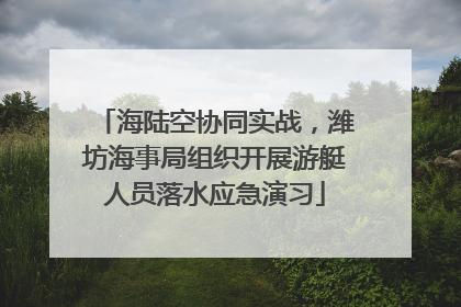 海陆空协同实战，潍坊海事局组织开展游艇人员落水应急演习