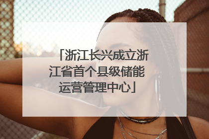 浙江长兴成立浙江省首个县级储能运营管理中心