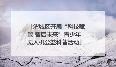 渭城区开展“科技赋能 智启未来”青少年无人机公益科普活动
