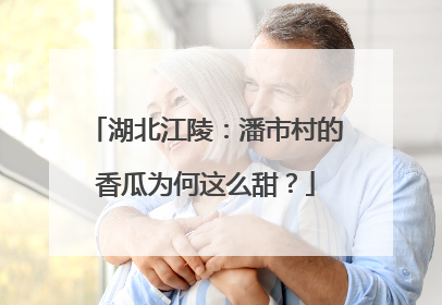 湖北江陵：潘市村的香瓜为何这么甜？