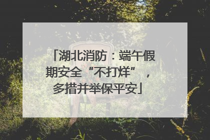 湖北消防：端午假期安全“不打烊”，多措并举保平安