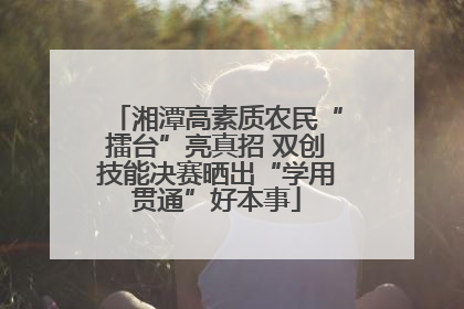 湘潭高素质农民“擂台”亮真招 双创技能决赛晒出“学用贯通”好本事