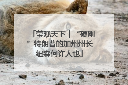 莹观天下｜“硬刚”特朗普的加州州长纽森何许人也