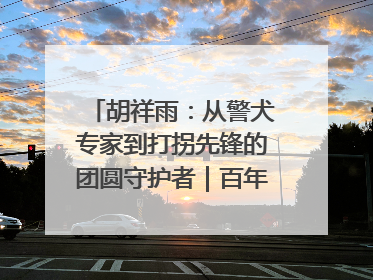 胡祥雨：从警犬专家到打拐先锋的团圆守护者｜百年工运·劳模说