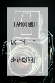 胡勇刚开展“七一”走访慰问
