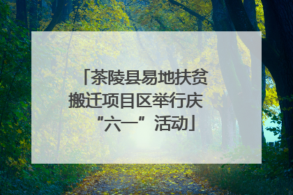 茶陵县易地扶贫搬迁项目区举行庆“六一”活动