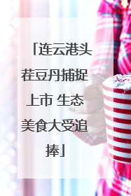 连云港头茬豆丹捕捉上市 生态美食大受追捧