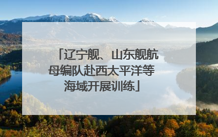 辽宁舰、山东舰航母编队赴西太平洋等海域开展训练