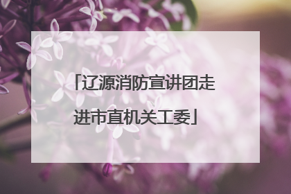 辽源消防宣讲团走进市直机关工委