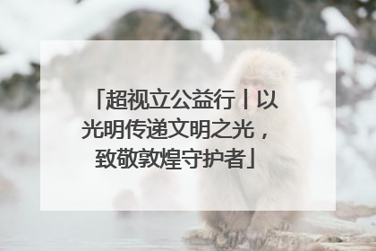 超视立公益行丨以光明传递文明之光，致敬敦煌守护者