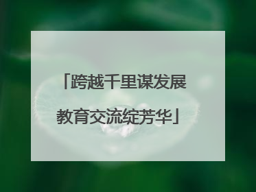 跨越千里谋发展 教育交流绽芳华