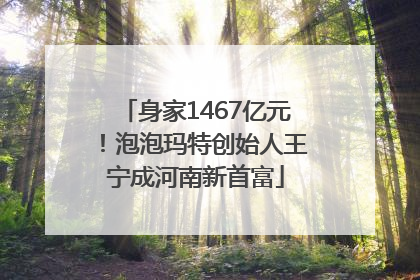 身家1467亿元！泡泡玛特创始人王宁成河南新首富