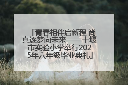 青春相伴启新程 尚真逐梦向未来——十堰市实验小学举行2025年六年级毕业典礼