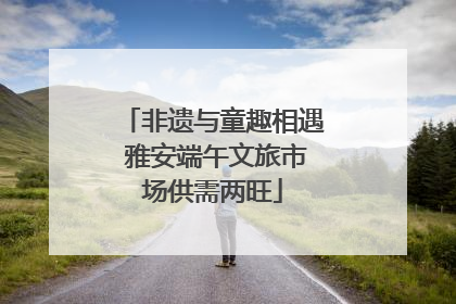 非遗与童趣相遇 雅安端午文旅市场供需两旺