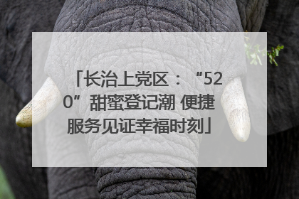 长治上党区：“520”甜蜜登记潮 便捷服务见证幸福时刻