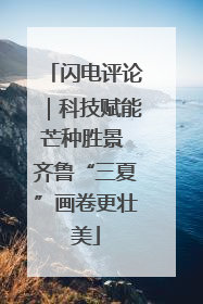 闪电评论｜科技赋能芒种胜景 齐鲁“三夏”画卷更壮美