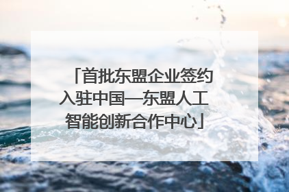 首批东盟企业签约入驻中国—东盟人工智能创新合作中心