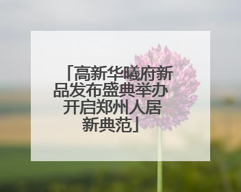 高新华曦府新品发布盛典举办 开启郑州人居新典范