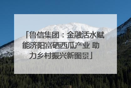 鲁信集团：金融活水赋能济阳富硒西瓜产业 助力乡村振兴新图景