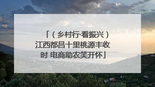 （乡村行·看振兴）江西都昌十里桃源丰收时 电商助农笑开怀