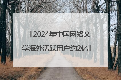 2024年中国网络文学海外活跃用户约2亿