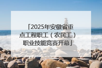 2025年安徽省重点工程职工（农民工）职业技能竞赛开幕