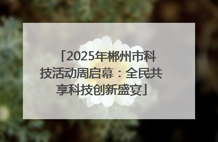 2025年郴州市科技活动周启幕：全民共享科技创新盛宴