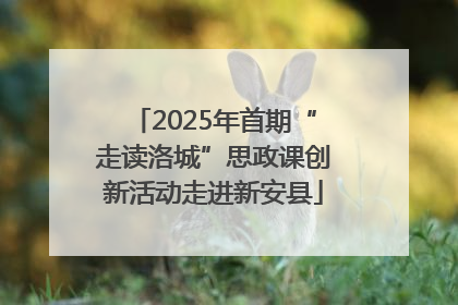 2025年首期“走读洛城”思政课创新活动走进新安县