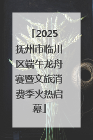 2025抚州市临川区端午龙舟赛暨文旅消费季火热启幕