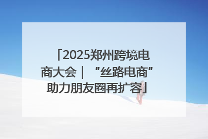 2025郑州跨境电商大会｜“丝路电商”助力朋友圈再扩容
