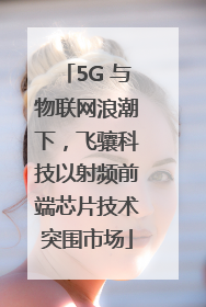 5G 与物联网浪潮下，飞骧科技以射频前端芯片技术突围市场